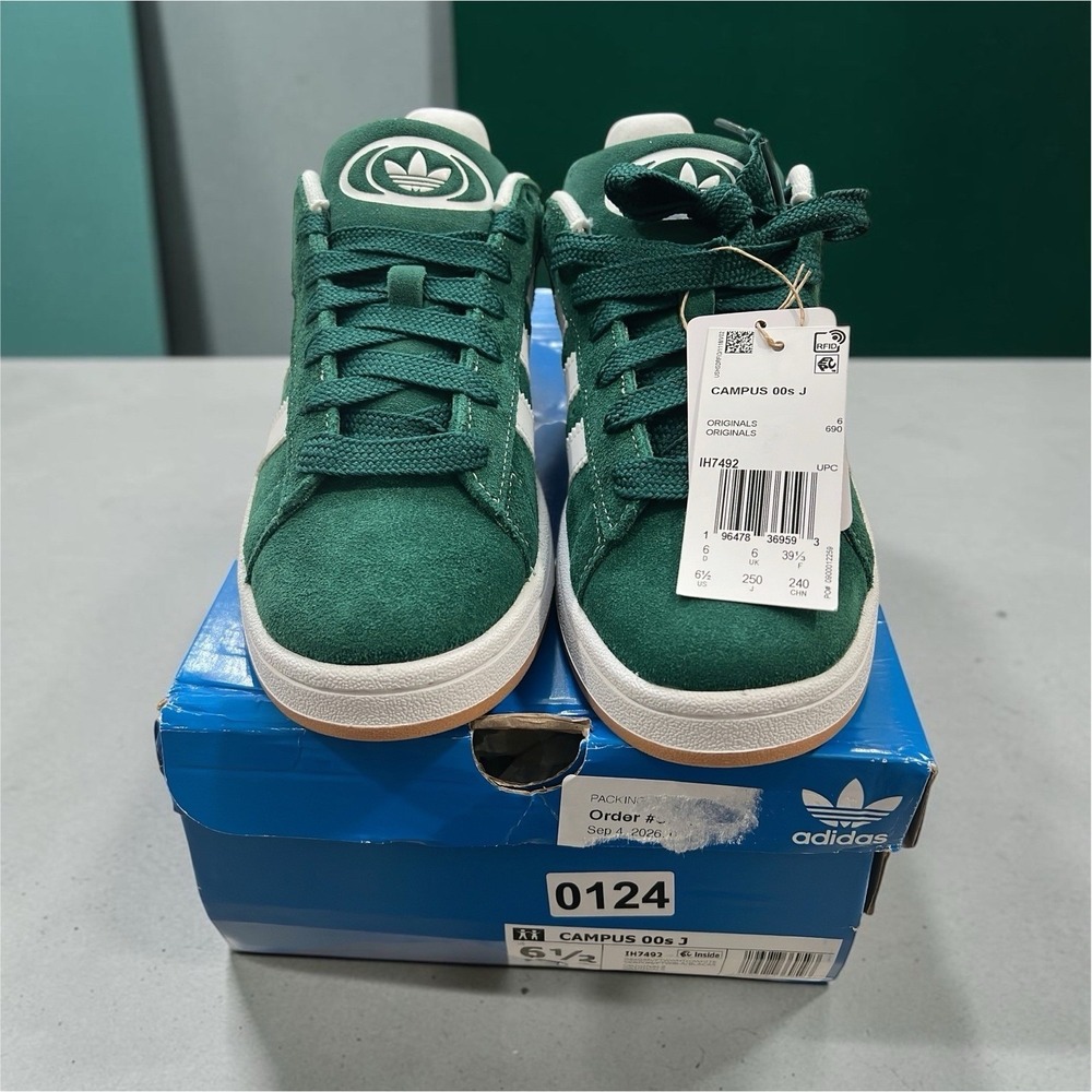 Adidas Campus 00s J Dark Green White Suede Sneakers US 6.5 NWT Box IH7492